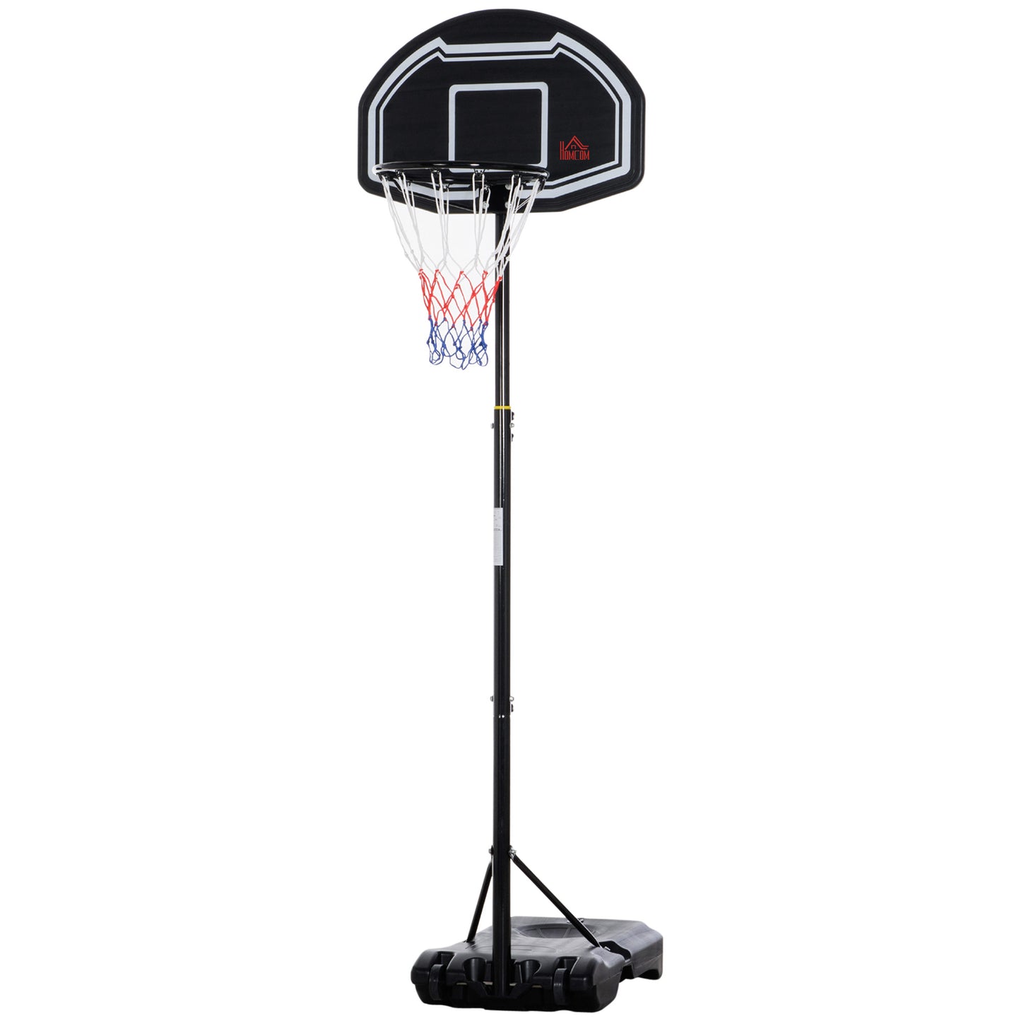 Adjustable Basketball Hoop and Stand W/ Wheels and Weight Base 1.6-2.1M